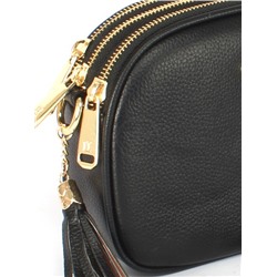 Сумка женская искусственная кожа YDR-2370,  3отд,  плечевой ремень,  черный 251609