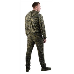 Костюм трикотажный "ТИР-3" серо-зеленая цифра (куртка + брюки 100%х/б)