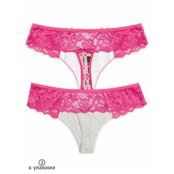 LUSA6194(2) (Трусы женские стринг 2 шт., Pelican Outlet )