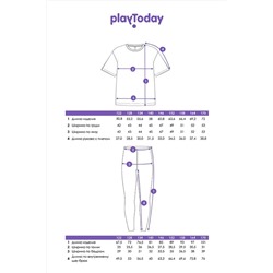 Комплект (Футболка+Леггинсы) PLAYTODAY #1031182