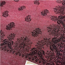 PASHMINA SHAWLS, Тёплый палантин с бахромой, цвет БОРДОВЫЙ (размер 200 см. х 100 см.), 1 шт.