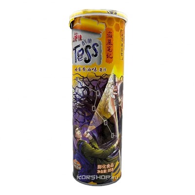 Картофельные чипсы с медово-сливочным вкусом Oishi Toss, Китай, 85 г Акция