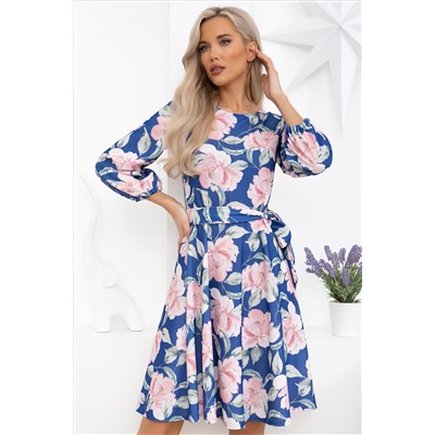 Платье Изабелла (сине-розовое) П13790-45М