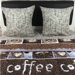 Постельное белье бязь артдизайн Кофемания