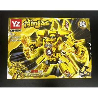 Конструктор NINJAS  Ниндзя и Робот-трансформер 192дет. 28*21см / YZ7093-2