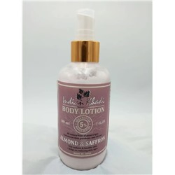 Body Lotion ALMOND & SAFFRON, Indian Khadi (Лосьон для тела МИНДАЛЬ И ШАФРАН, Питание кожи, Индиан Кхади), 200 мл.