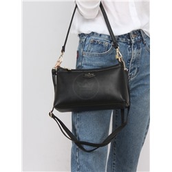 Сумка женская искусственная кожа YDR-2424,  1отд+карм/пер,  плечевой ремень,  черный 246631