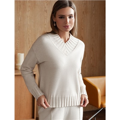 Джемпер из пряжи с кашемиром