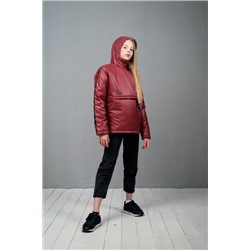 Куртка-анорак для девочки бордо