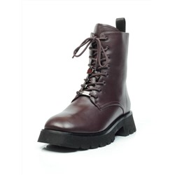 CA126-2 WINE Ботинки демисезонные женские (натуральная кожа, байка) размер 36