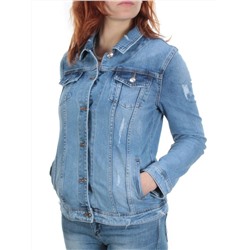 TB105 BLUE Куртка джинсовая женская (95% хлопок, 5% стрейч) размер S - 42/44 российский