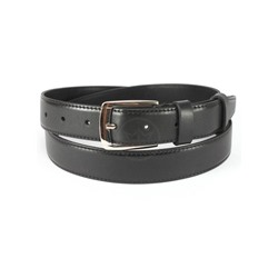 Ремень 30 мм BLACK TORTOISE взрослый 0210190301,  гладкий,  имит 1 стр,  черный 248214