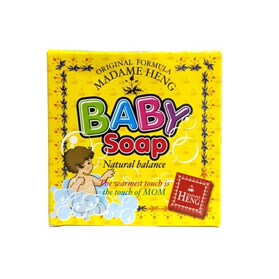 BABY SOAP Natural Balance, Madame Heng (Детское мыло С РОМАШКОЙ И КУРКУМОЙ, Мадам Хенг), 150 г.
