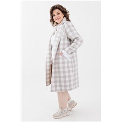 Anelli 1249 бежевая_клетка, Пальто