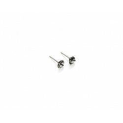 Серьги-гвоздики PR1469 -4 серый