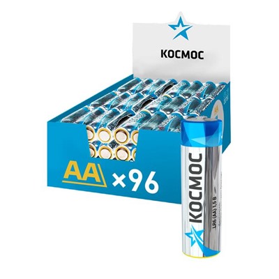 Батарейка Космос LR06 (пальч.)  4штуки спайка/96шт блок