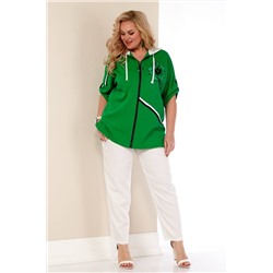 Shetti 4049 зеленый, Брюки,  Блуза