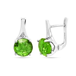 Серьги из серебра султанит, Вероника