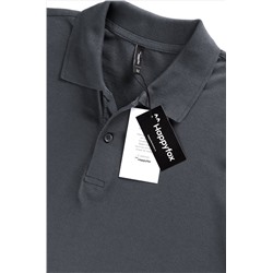 Мужской базовый лонгслив-поло Happyfox