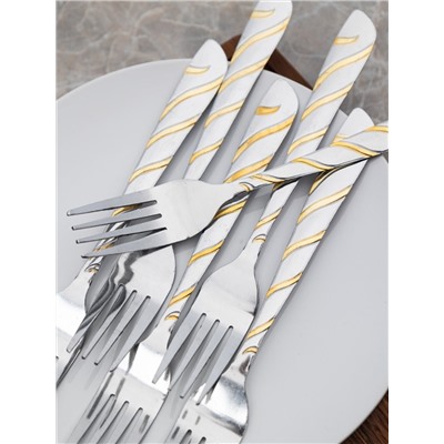 Вилка "Золотая лента" из 6-ти (100шт)