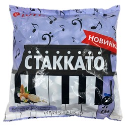 Рассыпчатая карамель с шоколадно-ореховой начинкой с ароматом ванили Стаккато Си Lotte, 1 кг Акция