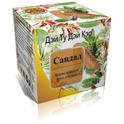 Ayurvedic Moisturizing Cream SANDAL, Day 2 Day Care (Аюрведический крем для лица САНДАЛ, Дэй ту Дэй Кэр), 50 г.
