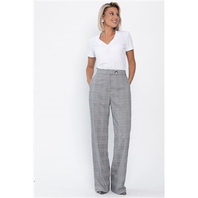 Брюки Брайн (серые/клетка) Б14105-34М
