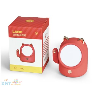 Ночник светильник светодиодный Lucky Cat (регулировка яркости, двигающаяся лапка) в ассортименте TL-10, TL_10_yellow, TL-10_red, TL-10_pink, TL-10_blue