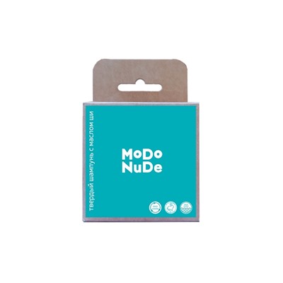 MODO NUde E124-126 Твердый шампунь с маслом ши, 50 г