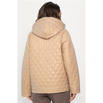 Куртка демисезонная стеганая (бежевая) Б14362-25М