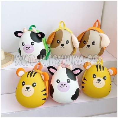 Рюкзак детский дошкольный 104, 104, 104-Dog1orange, 104-Dog2yellow, 104-Tigr1orange, 104-Tigr2yellow, 104-Cow1pink, 104-Cow2green