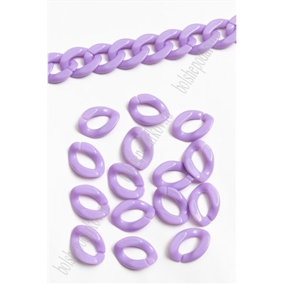 Звено пластиковое 17*23 мм (50 шт) SF-7289, фиолетовый №2