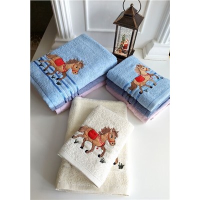 Махровое полотенце "Талисман"- МОЛОЧНЫЙ 70*140 см. хлопок 100%