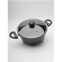 Кастрюля литая индукционная с крышкой, 5,7 л.