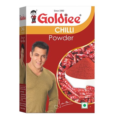 RED CHILLI Powder, Goldiee (КРАСНЫЙ ЧИЛИ молотый, Голди), 100 г.