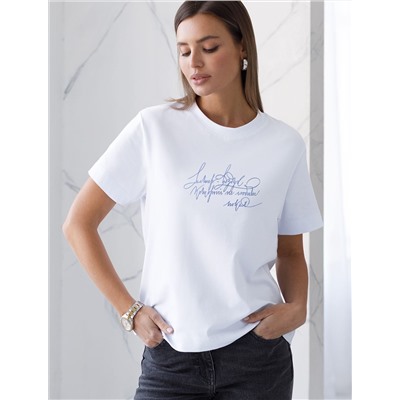 Футболка из премиального хлопка с авторским принтом