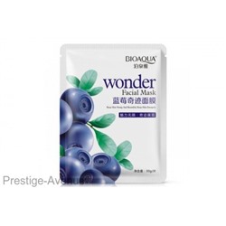 Тканевая маска для лица c черникой Wonder Blueberry Facial Mask арт.0184