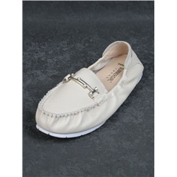 D309M LIGHT BEIGE Мокасины женские (натуральная кожа) размер 36
