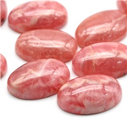 Кабошон из родохрозита овал, 12*8*3мм (28-2)
