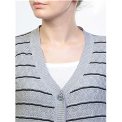 E-102 Кардиган женский (80% хлопок, 20% anti-pillfibre) размер свободный 44-46