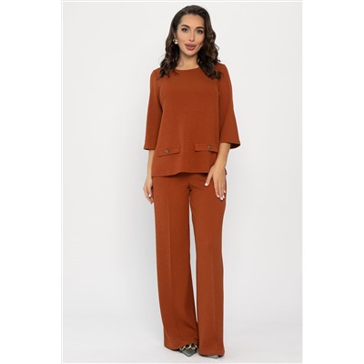 Костюм трикотажный Альберта (терракотовый) К14385-10М