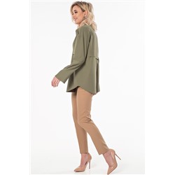 Брюки зауженные к низу со стрелками кэмел