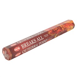Hem Incense Sticks BREAKS ALL (Благовония РАЗРУШАЮЩИЕ ПРЕПЯТСТВИЯ (Красный и Белый Сандал, Кедр), Хем), уп. 20 палочек.