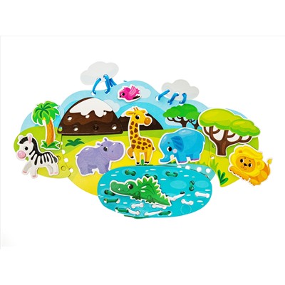 Шнуровки и липучки. «Сафари» BABY TOYS
