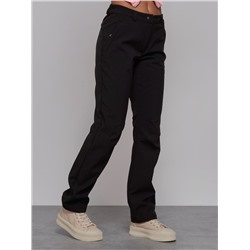 Брюки спортивные софтшелл MTFORCE женские черного цвета 2410Ch