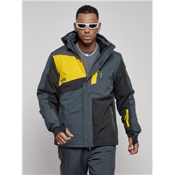 Горнолыжный костюм мужской зимний темно-серого цвета 6317TC