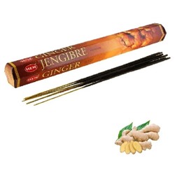 Hem Incense Sticks GINGER (Благовония ИМБИРЬ, Хем), уп. 20 палочек.