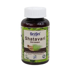 SHATAVARI tabs, Sri Sri Tattva (ШАТАВАРИ таблетки, Шри Шри Таттва), русская упаковка, 60 таб.