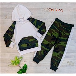 Арт. 2КУЛ/ТБ/КАМ Комплект толстовка+брюки (кулир). Размер с 86-152