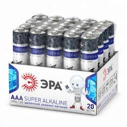 Батарейка  Эра LR03 20шт. коробка